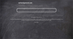 Desktop Screenshot of nationalgenereal.com